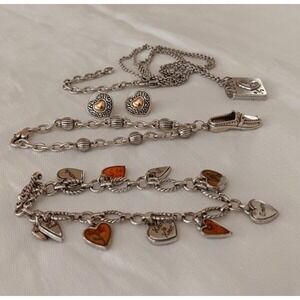 Lot of Brighton Costume Jewelry Vintage to New Necklace Bracelets Earrings